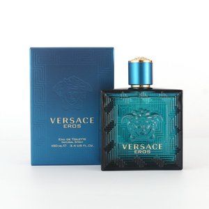NEW Versace Eros for Men Eau De Toilette Spray, Woody Scent, 3.4oz